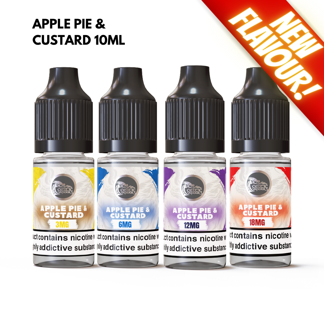 Apple Pie And Custard Vape E-Liquid 10ml Celtic Vapours