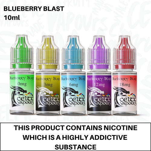 Blueberry Blast Vape E-Liquid 10ml Celtic Vapours