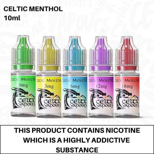 Celtic Menthol Vape E-Liquid 10ml Celtic Vapours