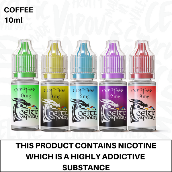Coffee Vape E-Liquid 10ml Celtic Vapours