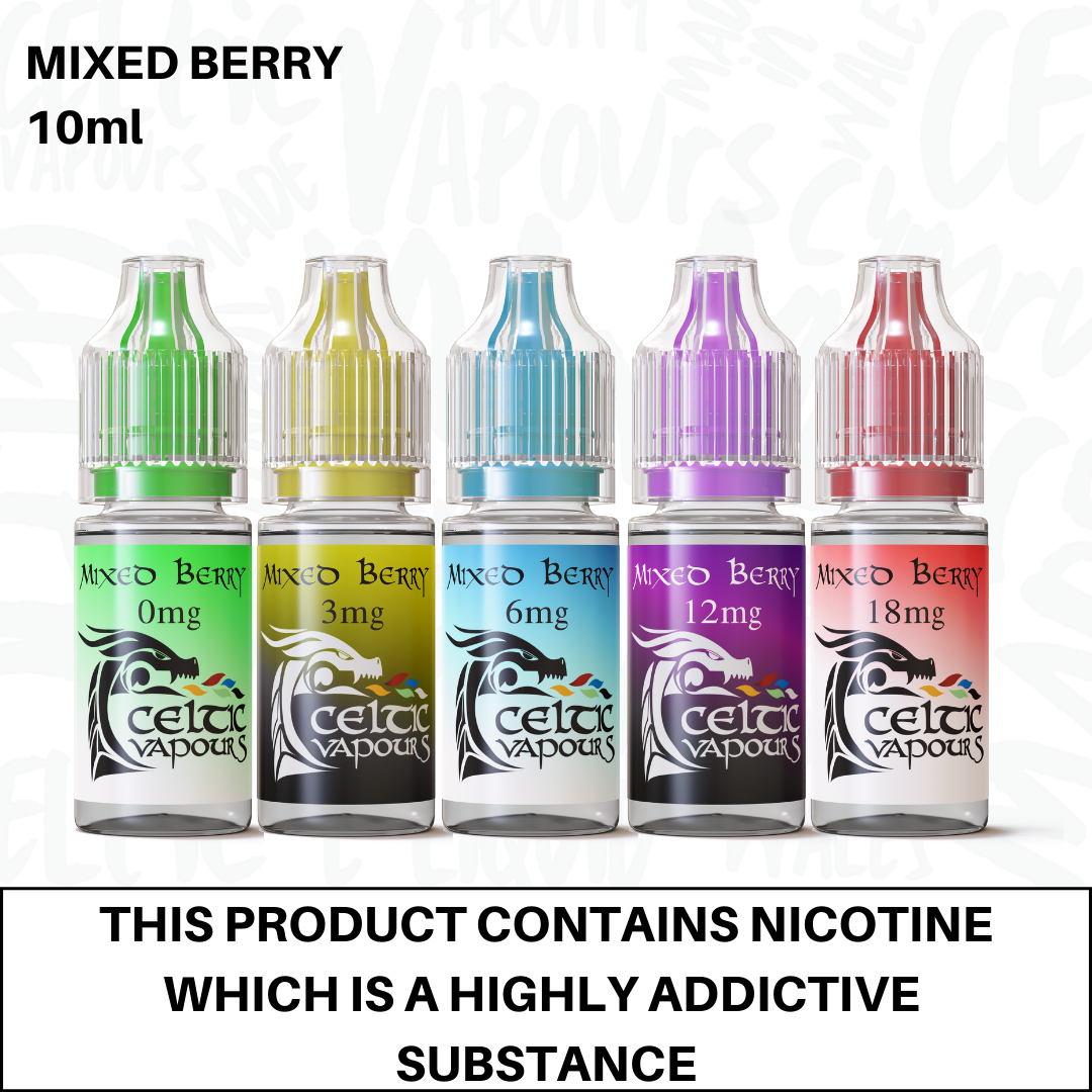 Mixed Berry Vape E-Liquid 10ml Celtic Vapours