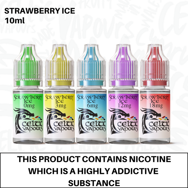 Strawberry Ice Vape E-Liquid 10ml Celtic Vapours
