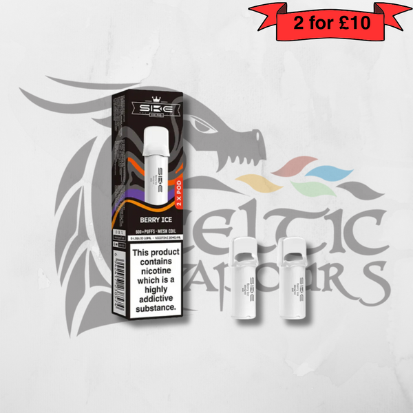 SKE Crystal 600 Pro Prefilled Pods – Pack of 2