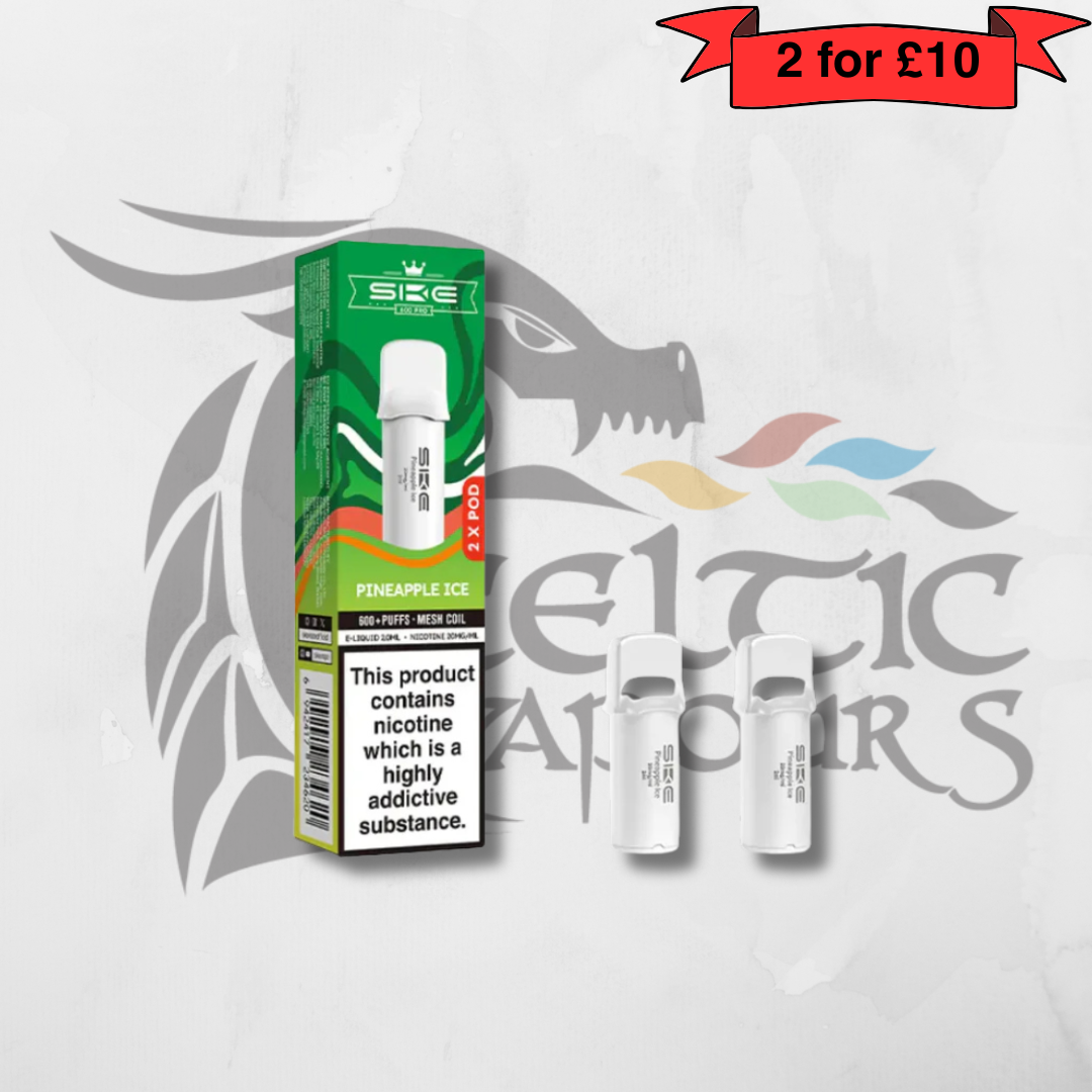 SKE Crystal 600 Pro Prefilled Pods – Pack of 2