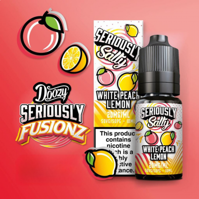 Doozy Vape - Seriously Fusionz Salty White Peach Lemon 10ml.