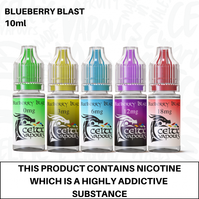 Blueberry Blast Vape E-Liquid 10ml Celtic Vapours Blueberry Blast Vape E-Liquid 10ml Celtic Vapours