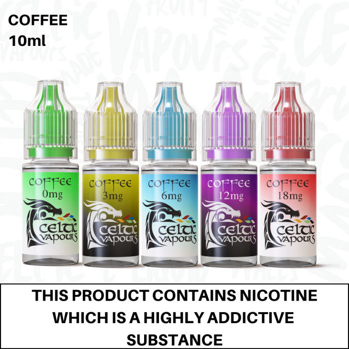 Coffee Vape E-Liquid 10ml Celtic Vapours